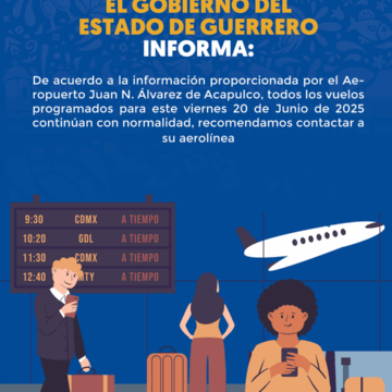 Aeropuerto de Acapulco opera con normalidad
