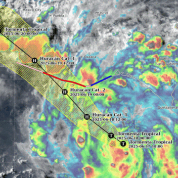 CENTRO DE ERICK SMN no descarta evolución de #Erick a «huracán mayor» (categoría 3, 4 o 5)