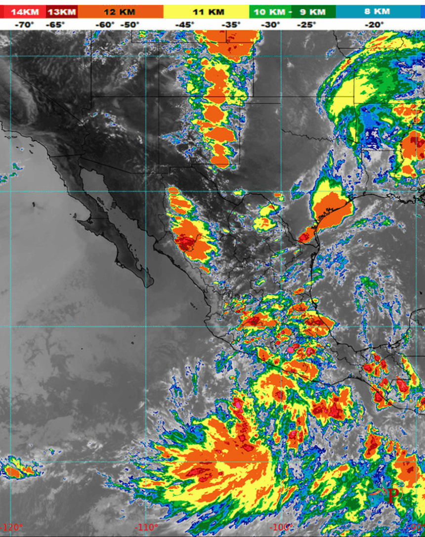 Lluvia, vientos y oleaje fuerte en Guerrero por Ciclón Tropical Cuatro-E