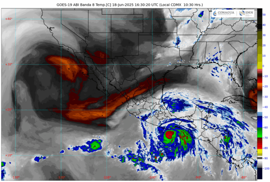 Alerta naranja en Guerrero por huracán Erick (Categoría 2)