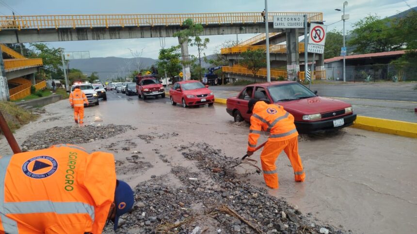 Atiende PCGro incidentes dejador por tormenta en Chilpancingo