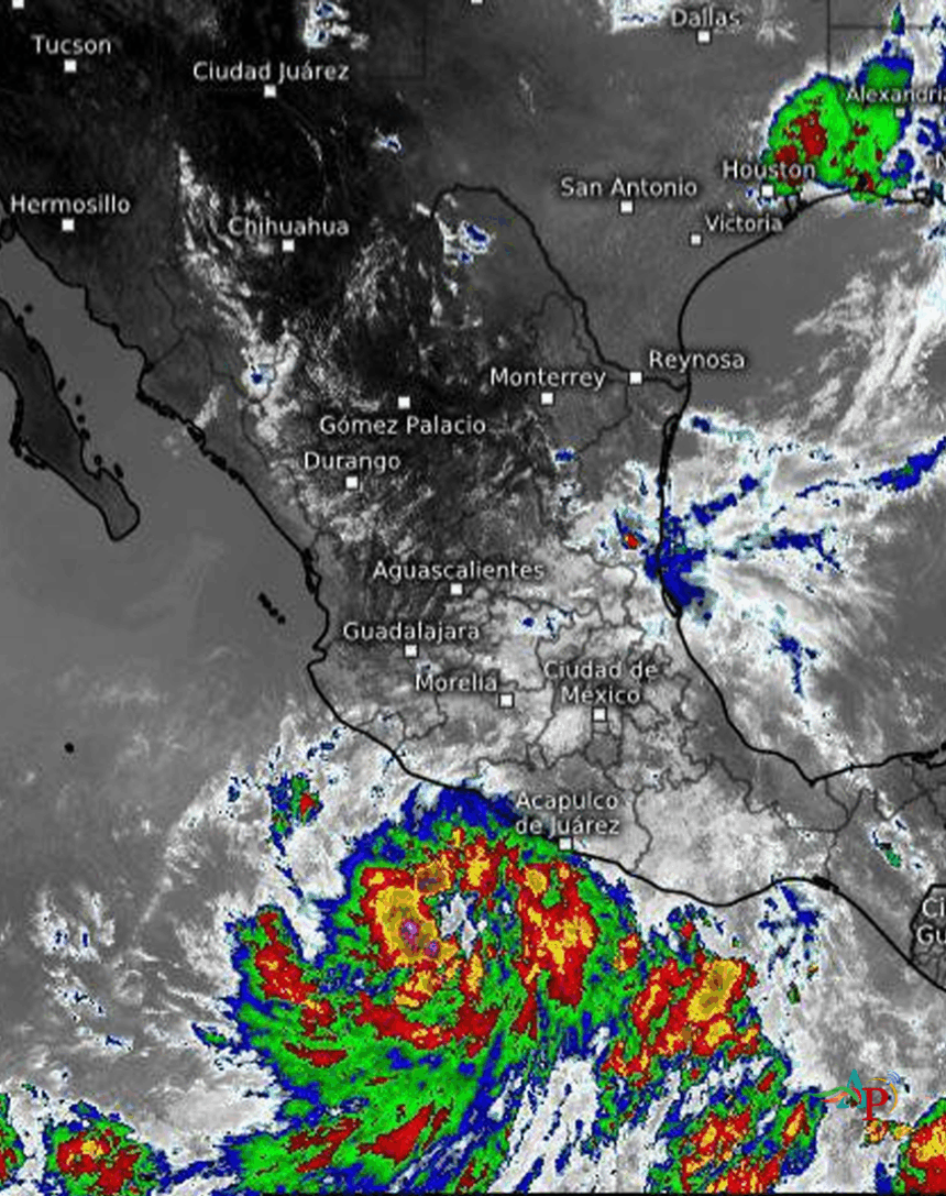 «Dalila» ocasiona lluvias intensas, oleajes elevados y vientos fuertes