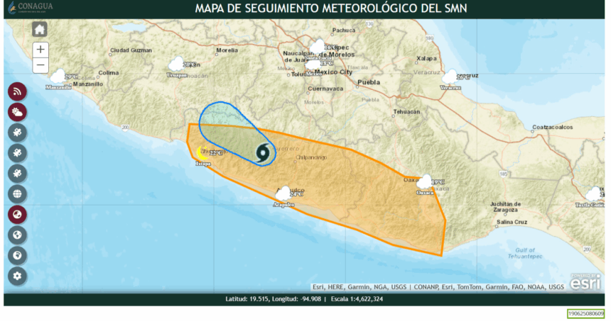 Erick baja a depresión tropical pero sigue siendo un peligro