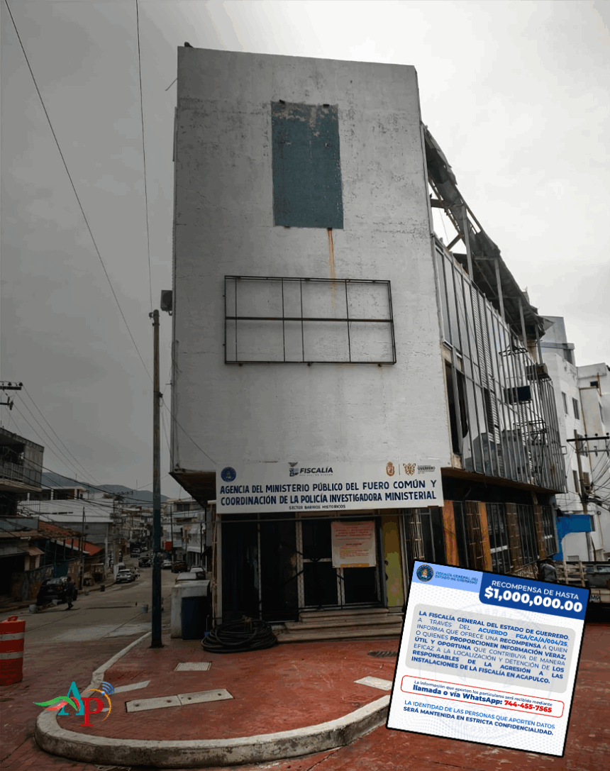 1 millón de pesos por información de ataques a agencias MP de FGEGro