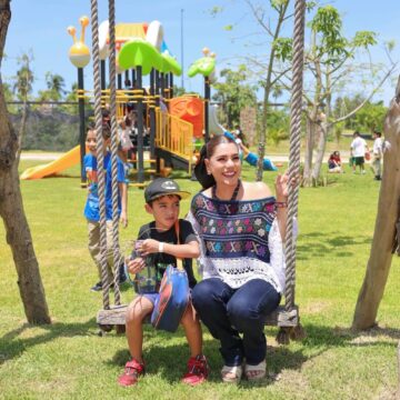 Entregó Evelyn Salgado primera etapa de rehabilitación del parque Papagayo