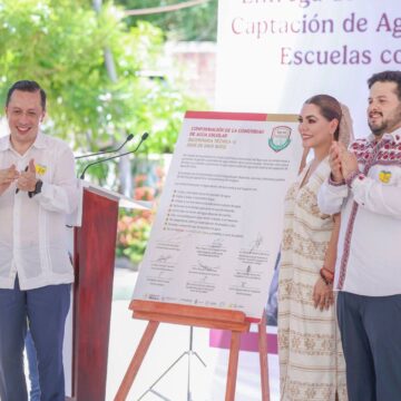 Gobernadora entregó 37 sistemas de captación de agua de lluvia