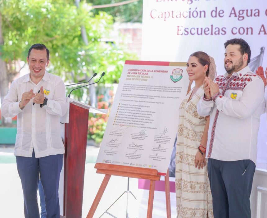 Gobernadora entregó 37 sistemas de captación de agua de lluvia