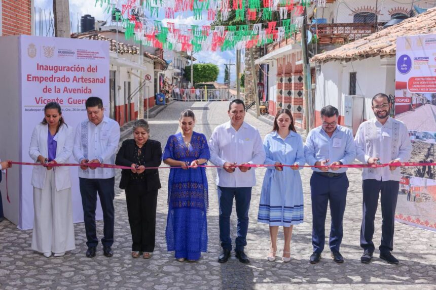 Con obras impulsa Evelyn Salgado desarrollo del Pueblo Mágico de Ixcateopan