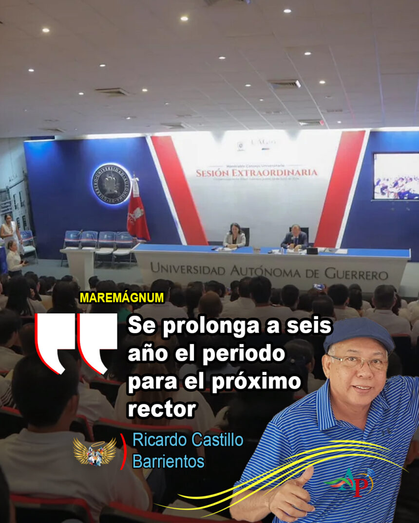 Se prolonga a seis año el periodo para el próximo rector