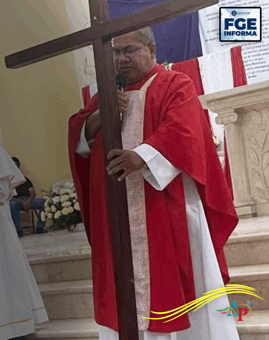 Detuvo FGE a menor implicado en asesinato del párroco Bertoldo