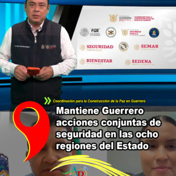 Mantiene Guerrero acciones de seguridad en las ocho regiones
