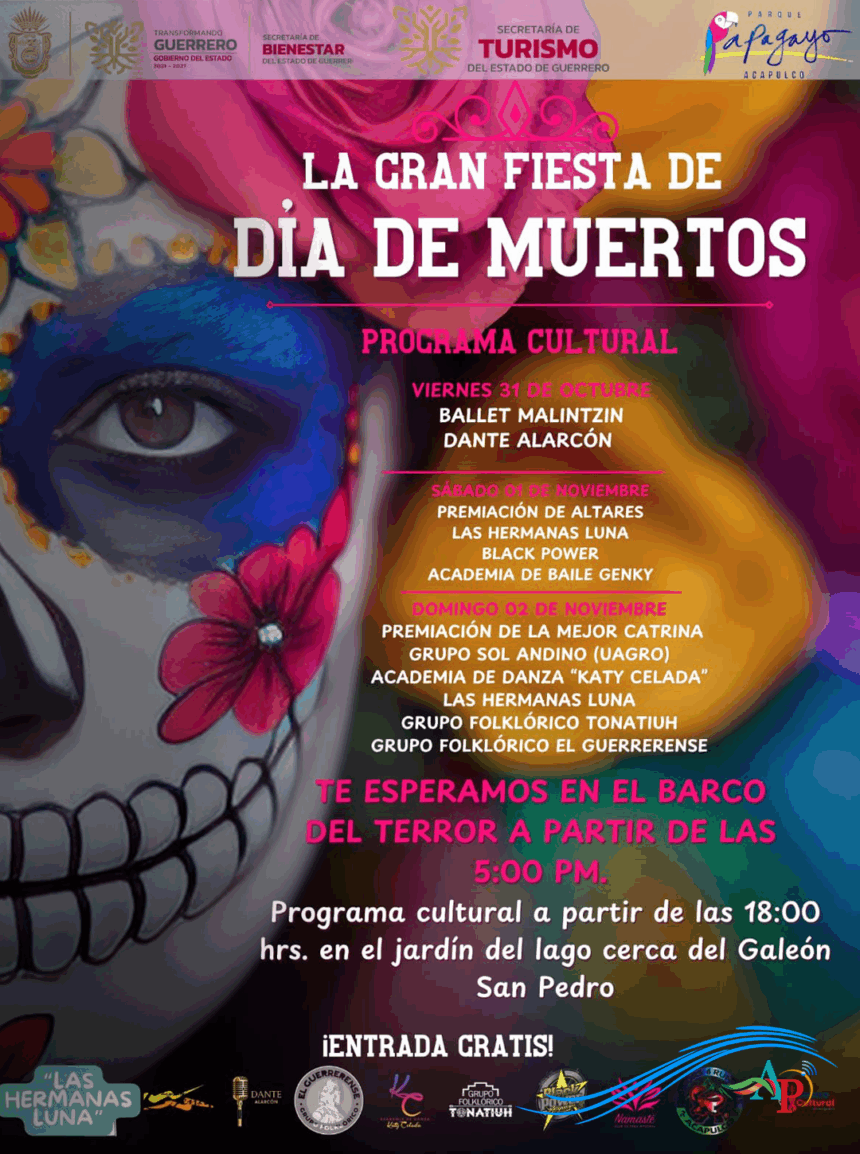 Parque Papagayo celebrará el «Día de Muertos»