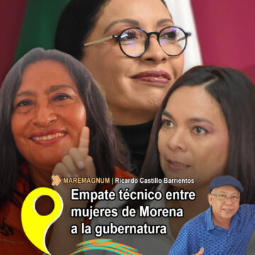 Empate técnico entre mujeres de Morena a la gubernatura