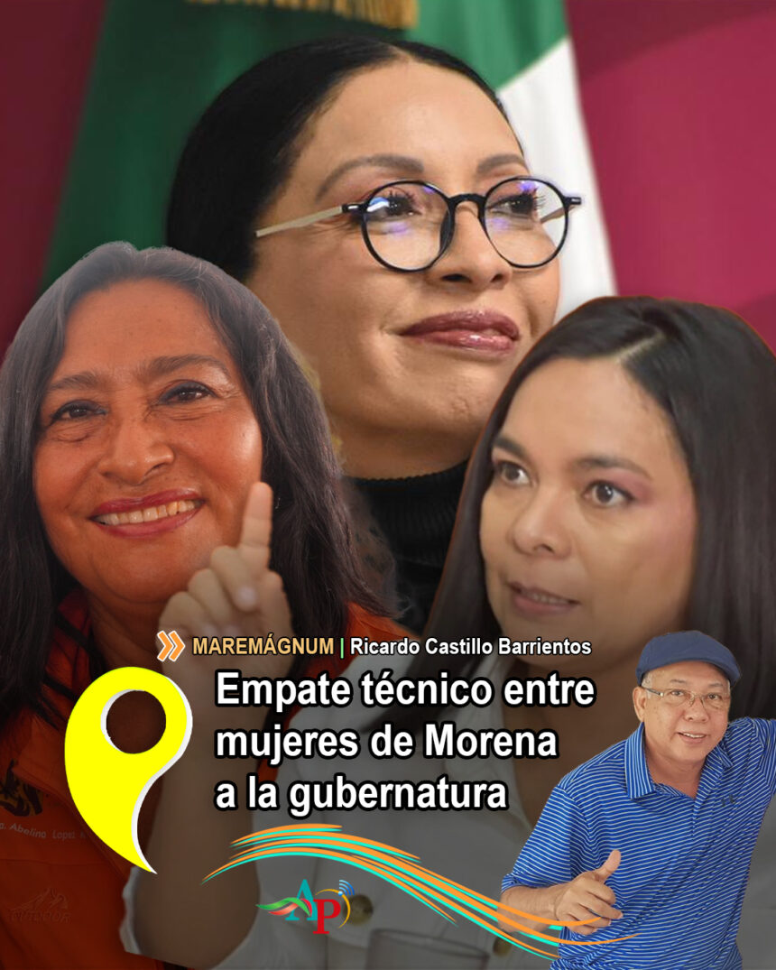 Empate técnico entre mujeres de Morena a la gubernatura