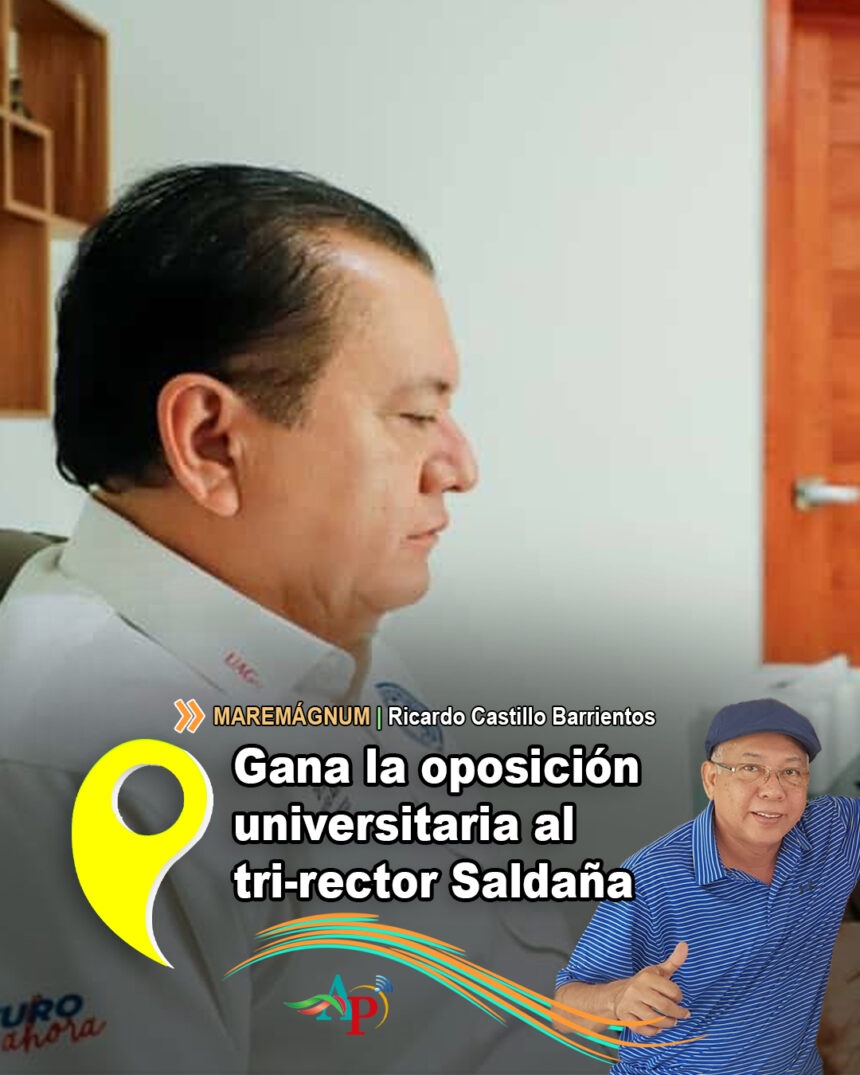 Gana la oposición universitaria al tri-rector Saldaña Almazán