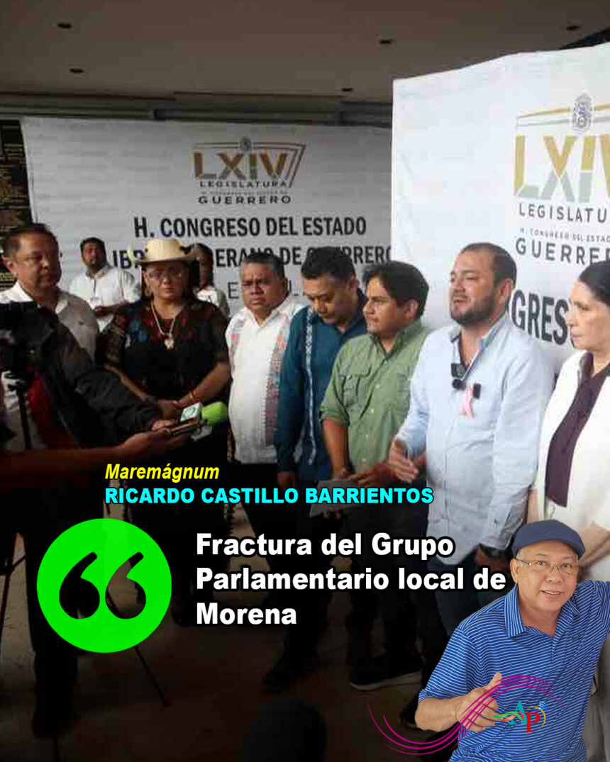Fractura del Grupo Parlamentario local de Morena