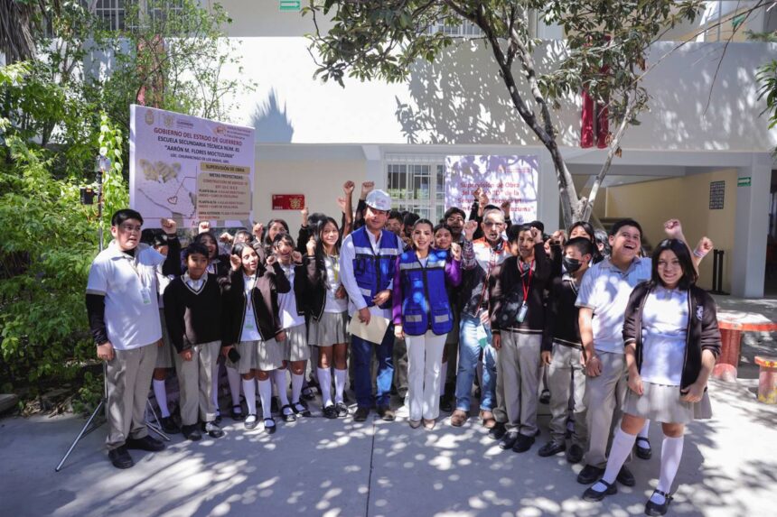 Gobernadora Evelyn Salgado supervisó obras educativas en Chilpancingo