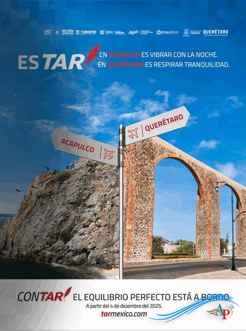 Anuncia Sectur Acapulco nuevo vuelo nacional entre Acapulco y Querétaro