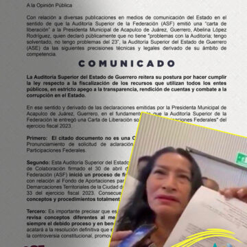 No es una ‘Carta de Liberación’, le revira la ASG a Abelina López