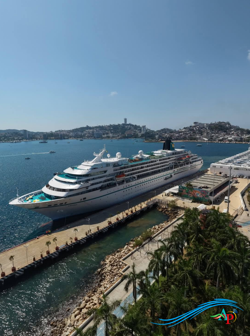 Recibió Acapulco al MS Amadea, el cuarto del 2026