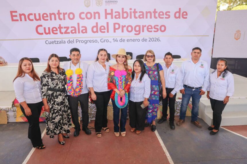 Anuncia Gobernadora obras e infraestructura por 35 millones en Apaxtla  y Cuetzala