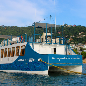 Marinabús reanuda operaciones en Acapulco