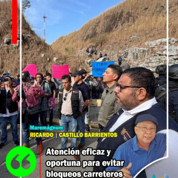 bloqueos carreteros gro Atención eficaz y oportuna para evitar bloqueos carreteros