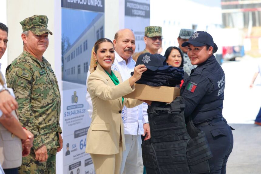 Gobernadora fortalece Policía Estatal con más de 98 millones en equipo e infraestructura