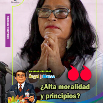 ¿Alcaldesa de «alta moralidad» y «principios»?