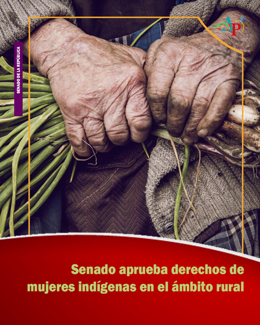 Senado aprueba derechos de mujeres indígenas en el ámbito rural