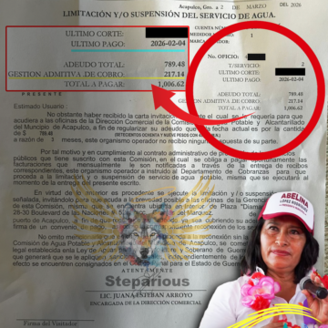 Abelina López viola derecho universal y constitucional de acceso al agua