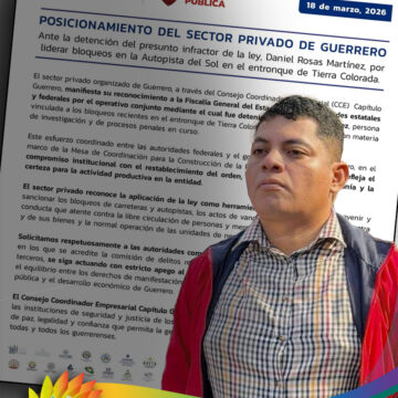 Empresarios de Guerrero aplauden captura de Daniel Rosas