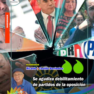 Se agudiza debilitamiento de partidos de la oposición