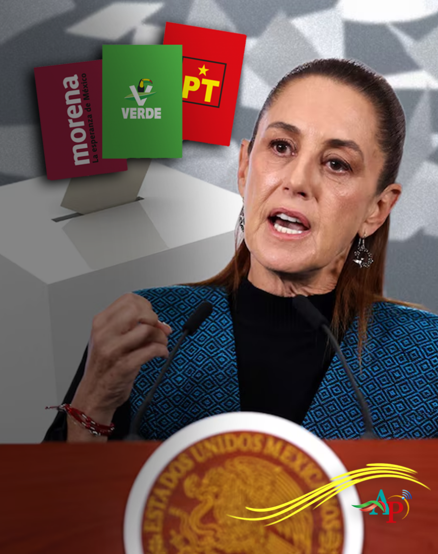 Sheinbaum envió reforma electoral a Congreso sin aval de PT y PVEM