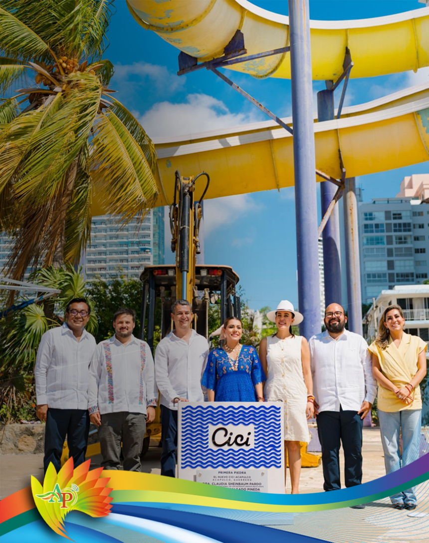 Colocó Gobernadora primera piedra del renacer del CICI Acapulco