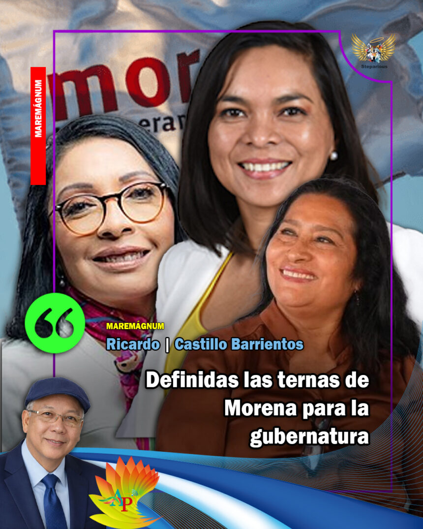 Definidas las ternas de Morena para la gubernatura   