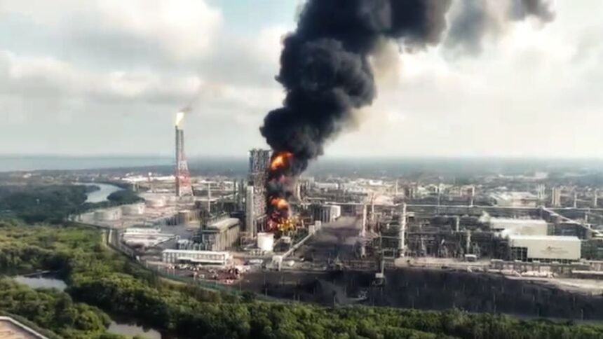 dos bocas Otro incendio en refinería Olmeca de Dos Bocas