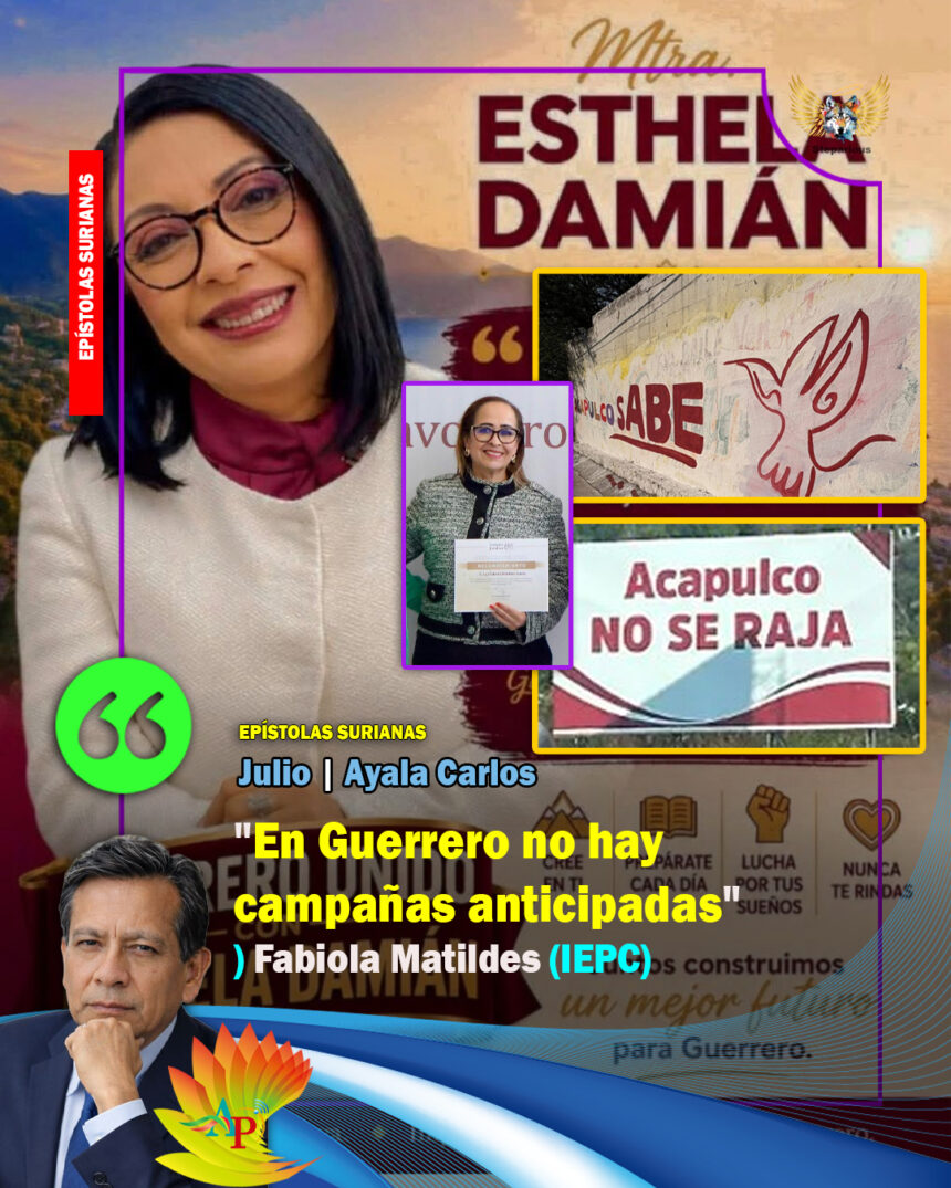 «En Guerrero no hay campañas anticipadas»: Fabiola Matildes