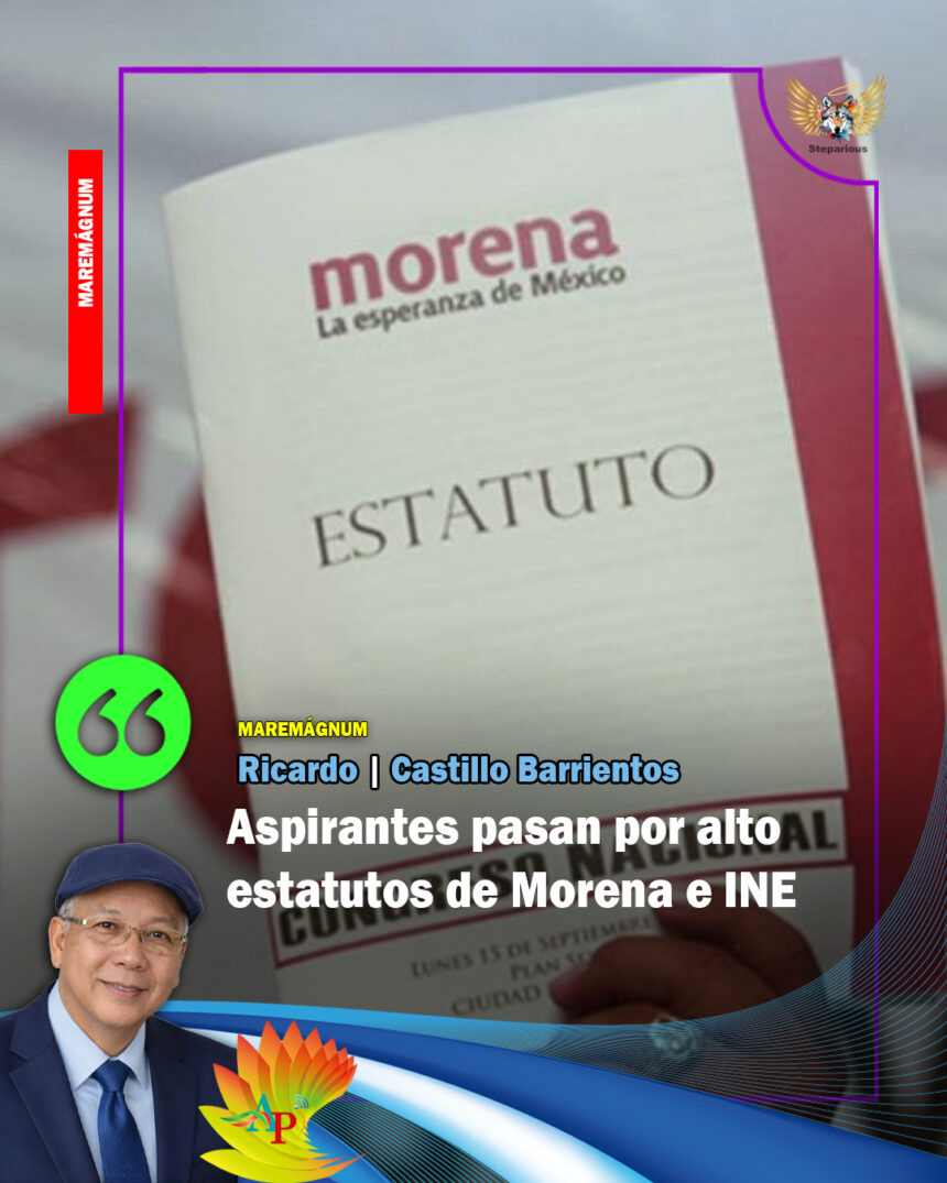 Aspirantes pasan por alto estatutos de Morena e INE