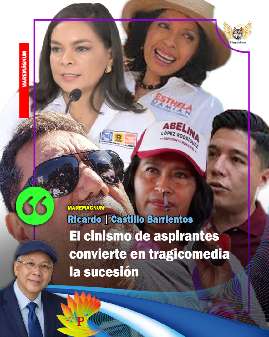 El cinismo de aspirantes convierte en tragicomedia la sucesión