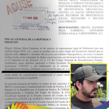 Denuncian ante FGR a Rocha y 55 morenistas más ligados al narco