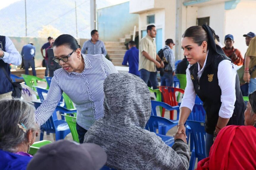 Gobernadora visitó personalmente comunidades de Chilapa en conflicto