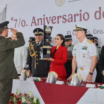 ESP.GUARDIANACIONAL3 Asitió Evelyn Salgado a evento por séptimo aniversario de la Guardia Nacional