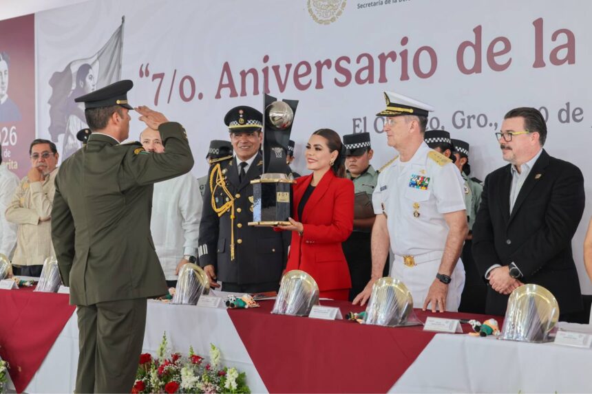ESP.GUARDIANACIONAL3 Asitió Evelyn Salgado a evento por séptimo aniversario de la Guardia Nacional