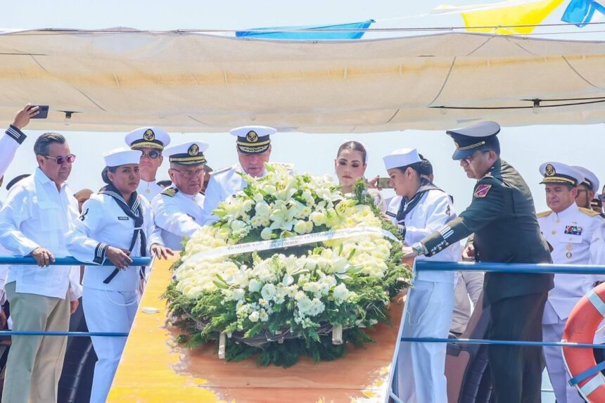 Conmemora Evelyn Salgado el 84 aniversario del Día de la Marina Nacional