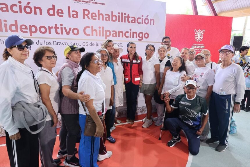 POLIDEPOTIVO CHILPANCINGO4 Inauguró Evelyn Salgado rehabilitación integral del Polideportivo de Chilpancingo