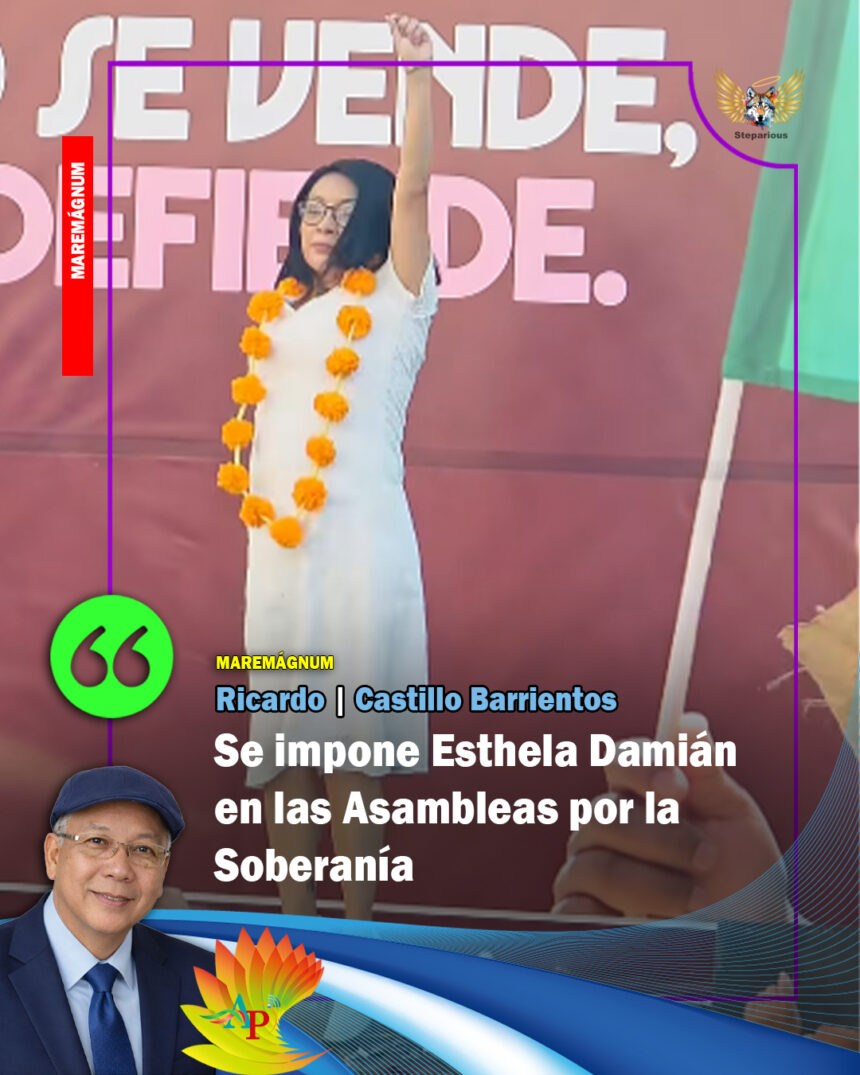ESTHELA CASTILLO Se impone Esthela Damián en las Asambleas por la Soberanía