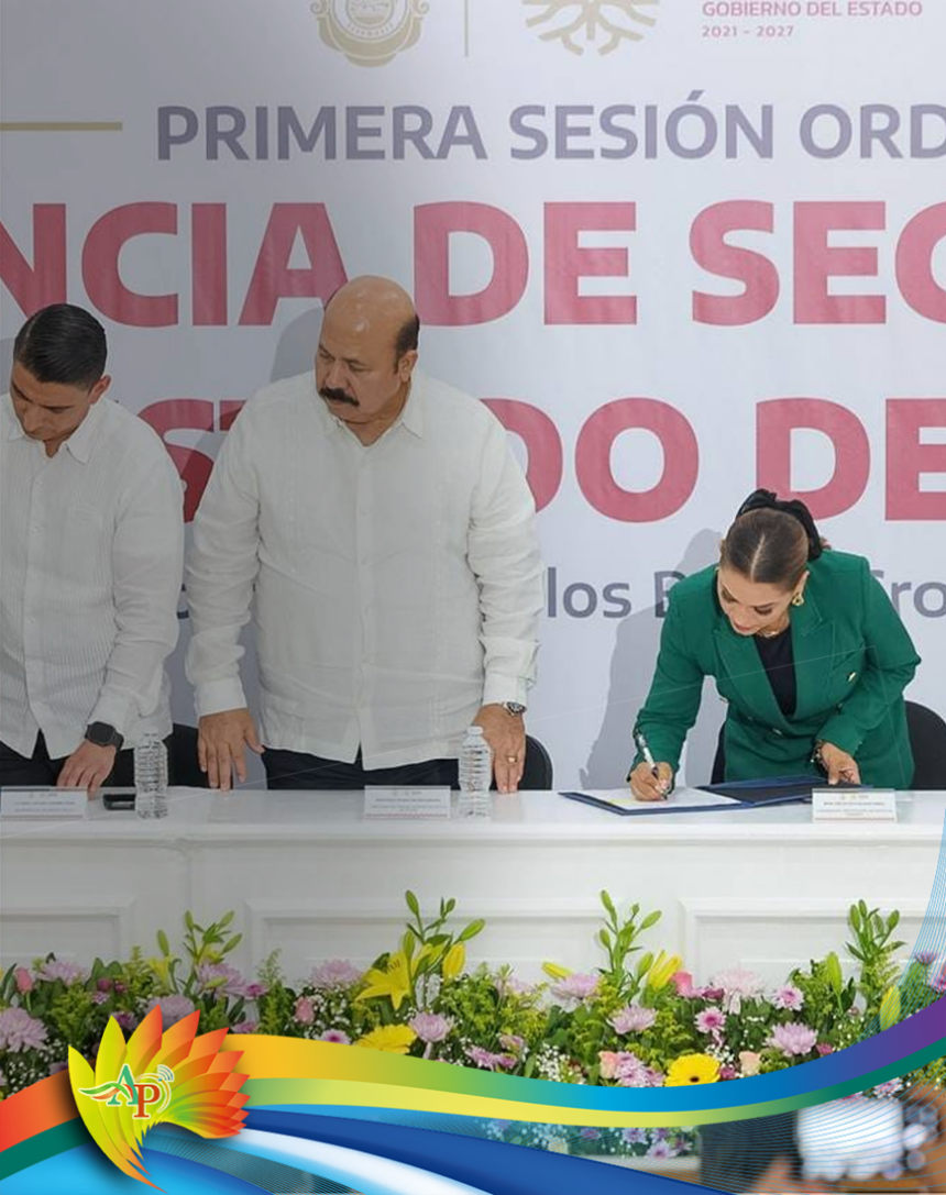 EVELYN CONVENIOS SEGURIDAD Gobernadora firmó convenios de seguridad con 8 regiones de Gro
