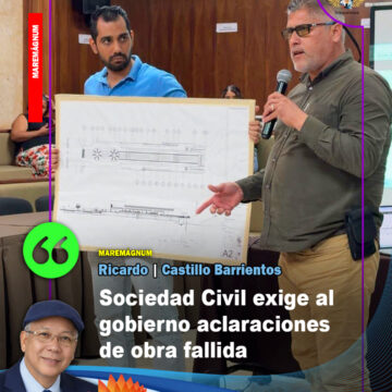Sociedad Civil exige al gobierno aclaraciones de obra fallida   