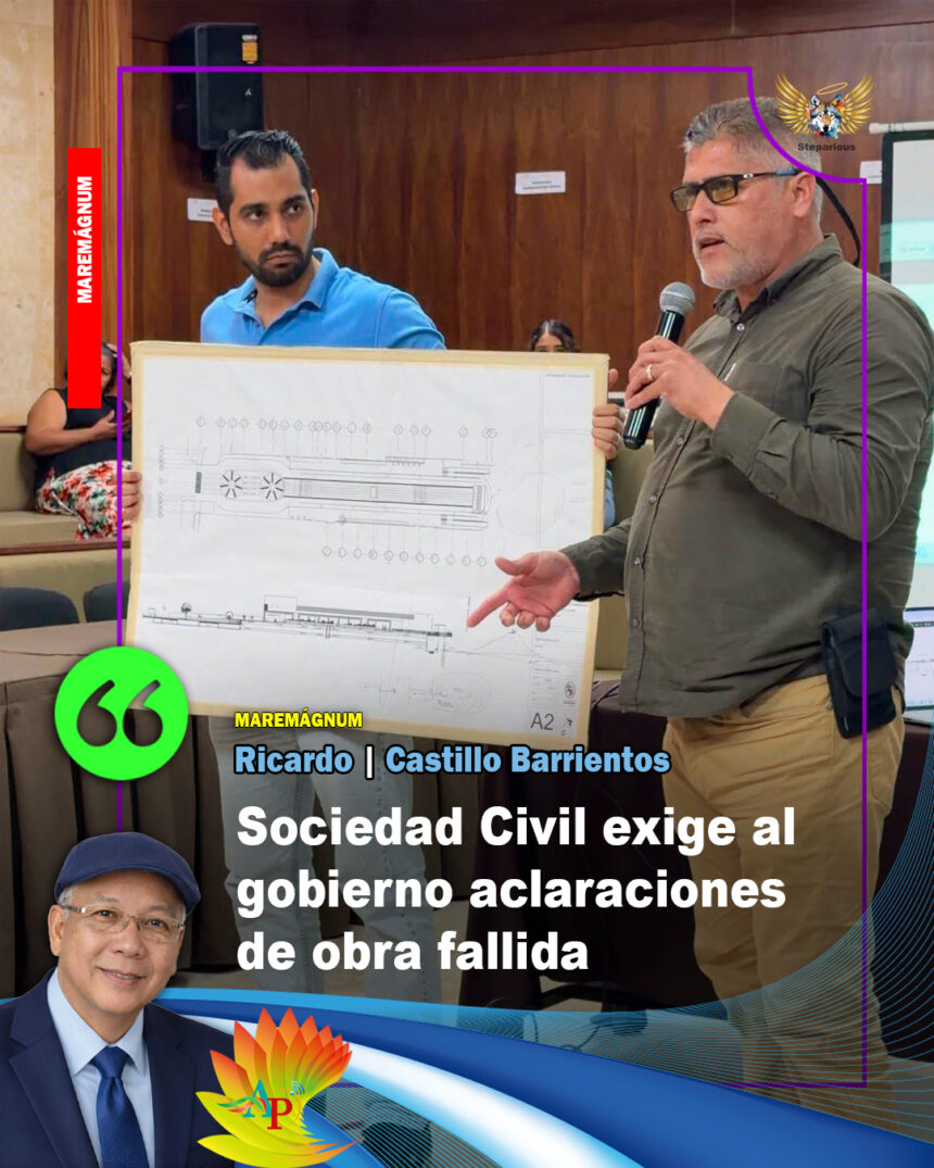 Sociedad Civil exige al gobierno aclaraciones de obra fallida   